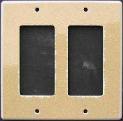 Crackle glazed switch plate cover