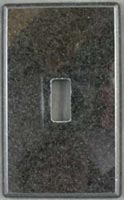 Absolute Black granite switch plate