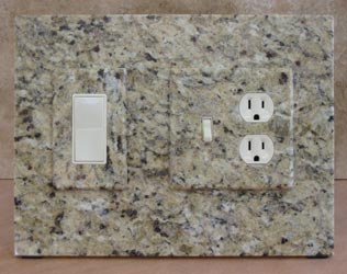 granite switchplate display