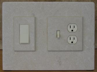 limestone switchplate display