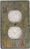duplex slate switch plate