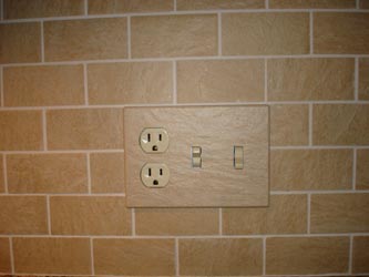 Magnetic ceramic tripple electrical light switch cover plate 