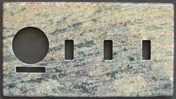 Custom granite switch plate