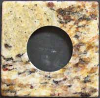 Granite dryer outlet cover plate