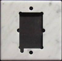 Marble thermostat wall plate