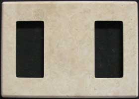 Three gang durango travertine switch cover