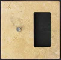 Double gang durango travertine cover plate