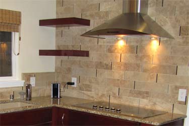 Square edge travertine switchplates