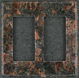 Tan Brown granite switchplate