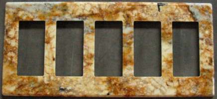 Magnetic granite switch cover plate