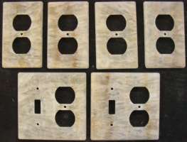 Custom Honey Onyx decorative switch plates