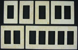 Jerusalem Gold Limestone switch plates