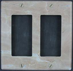 Breccia Oniciata marble switchplate