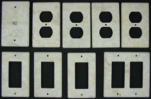 Honed Marble switchplates
