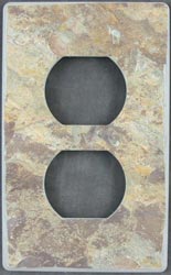 Natural slate outlet cover