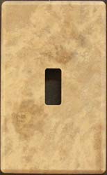 Honed Peruvian Travertine switch plate