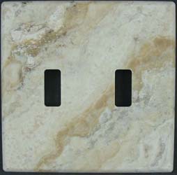 Picasso Travertine switch plate