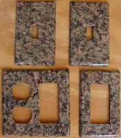 Violetta granite switchplates